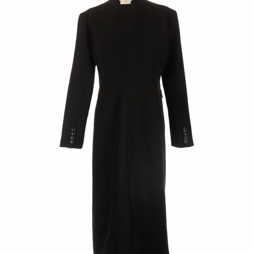Commense Classic Black Long women’s coat - Modern Tailored Style - Picture 4 of 5